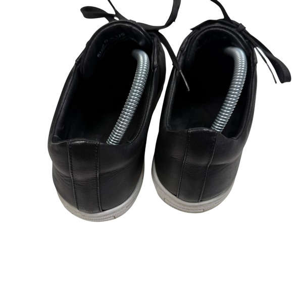 Thursday Everyday Men's Black Leather Sneakers Size 9.5 Wide - Picture 7 of 9